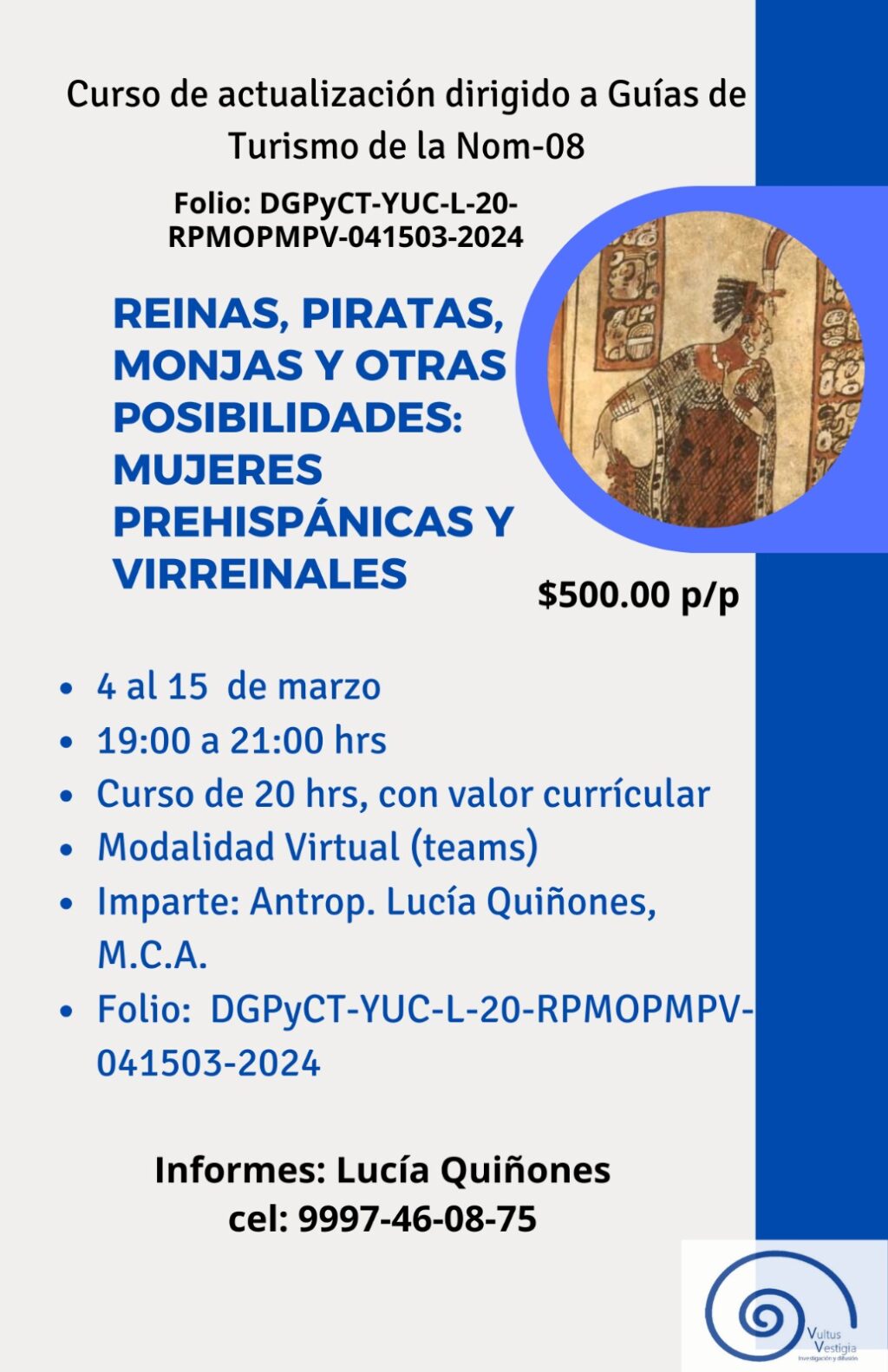 Impartirán Curso de actualización para Guías de Turismo y público en general