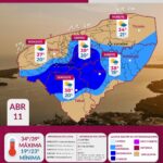 Advierten lluvias con tormentas y calor extremo para este sábado