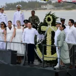 Gobernador Joaquín Díaz Mena participa en ceremonia del Día de la Marina en Progreso