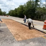 Continúan trabajos de atención en la carretera Maxcanú-Muna por afectaciones de lluvias