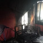 Atiende SSP incendio en vivienda de la colonia Obrera